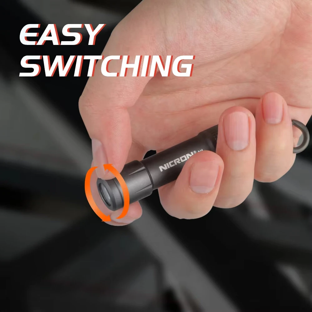 NICRON N1Micro 100LM Mini LED Keychain Flashlight Outdoor Charging Key Chain Light Lamp Waterproof IPX7 For EDC Torch — view 2
