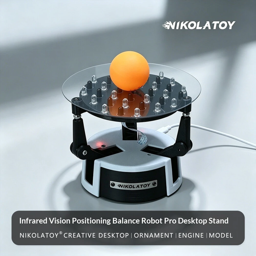 NIKOLA TOY Infrared Array Visual Positioning Balance Robot Pro Creative Desktop Toys Model Toy for Adults Children Christmas Birthday Gift — view 4