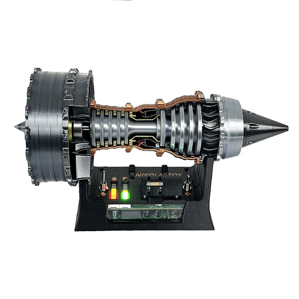 NIKOLATOY 25cm Super RRTrent 900 Turbofan Engine Model with Brushless Motor Pre-Assembled Decoration Science Discovery Toys — view 3