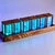 NIKOLATOY Full-Color Six-Tube Simulated LED Clock with Digital Ambient Light Creative Retro Walnut Wood RGB Glow Tube Clock Exquisite Desktop Ornaments — image 1