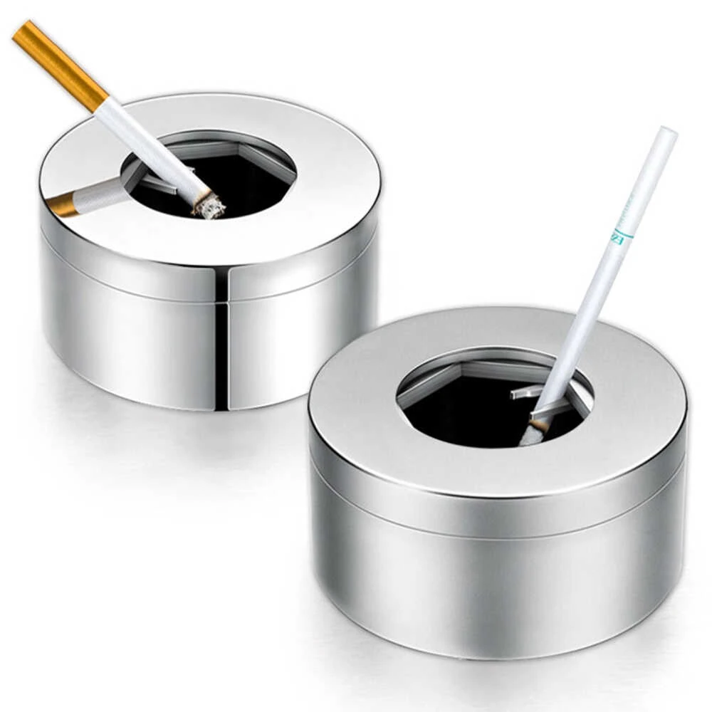 NIKOLATOY Handmade Alloy Openable Mechanical Ashtray Desktop Ornaments Science Discovery Toys