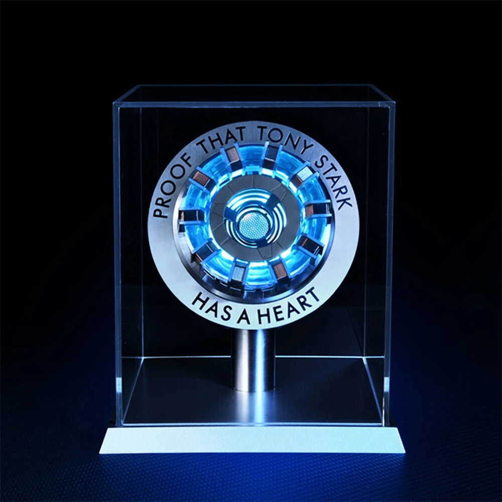 NIKOLATOY Iron Man Heart Wireless Charging Reactor Creative Desktop Ornaments Science Discovery Toys — view 9