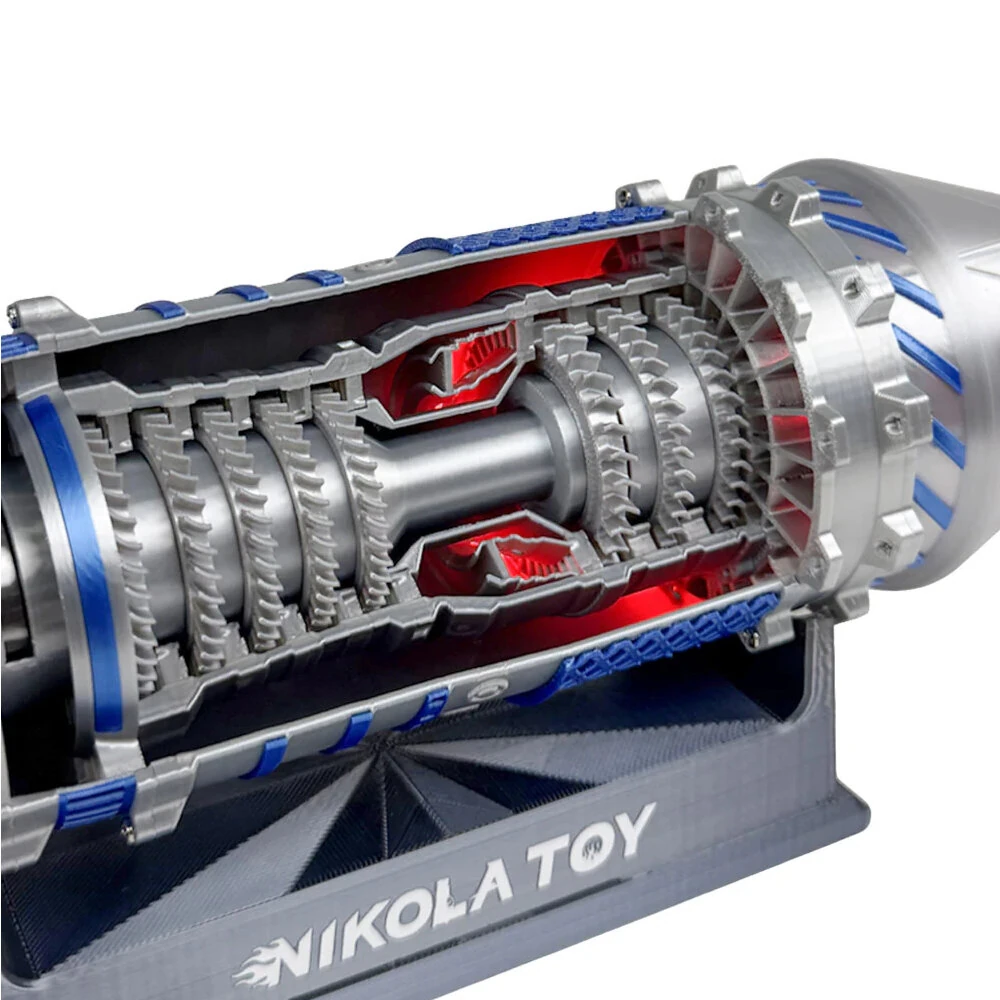 NIKOLATOY J-35A Fighter Jet Engine Model Creative Desktop Ornaments Decoration Science Discovery Toys — view 5