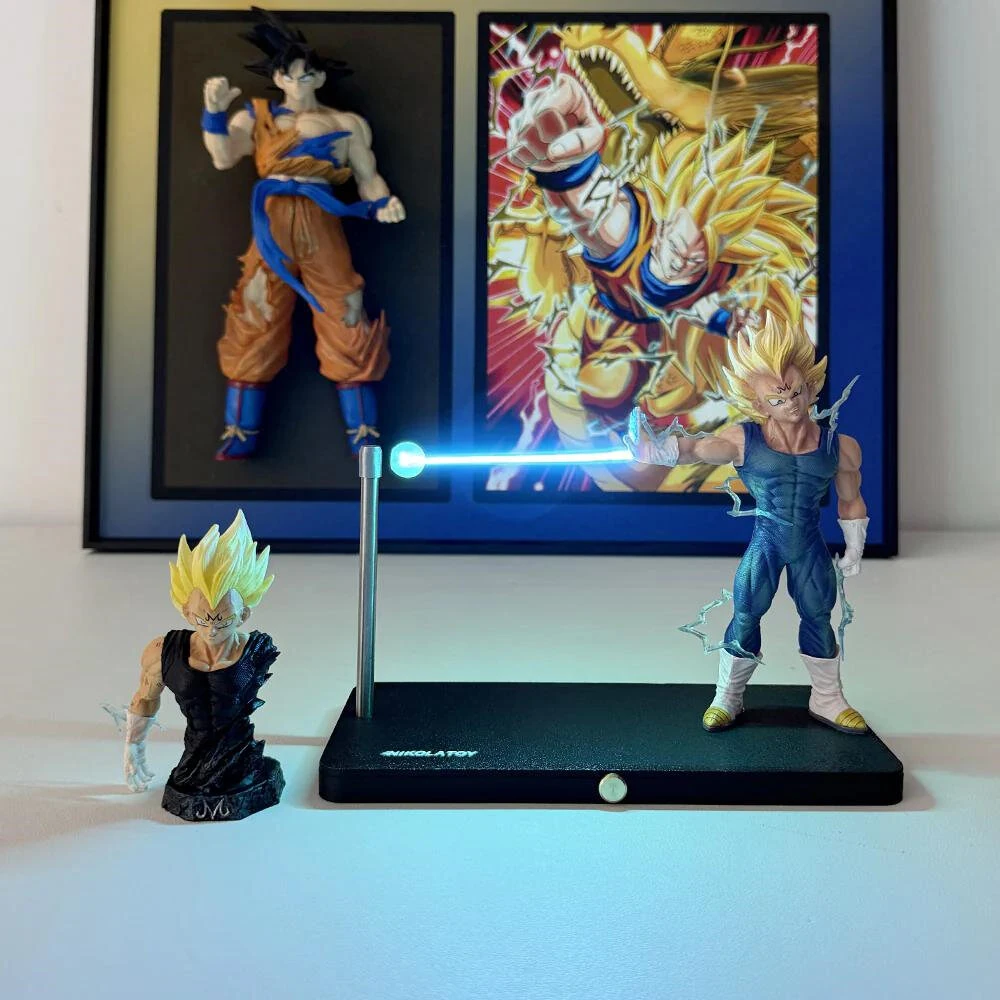 NIKOLATOY New Magnetic Night Light Kamehameha / Vegeta Creative Desktop Ornaments Toys Christmas Gift — view 11