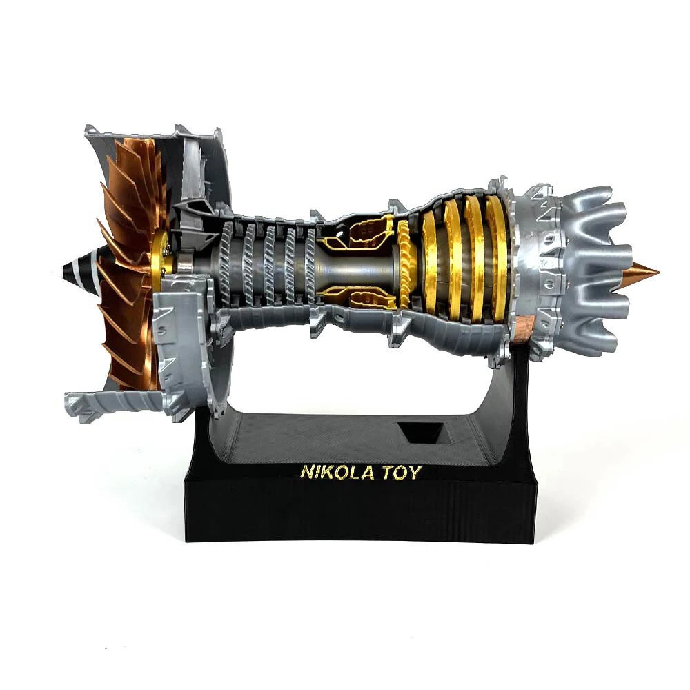 NikolaToy TR900 21cm Small Size Turbofan Engine Model High-Precision Craftsmanship Decorative Ornaments Science Discovery Toys — view 4
