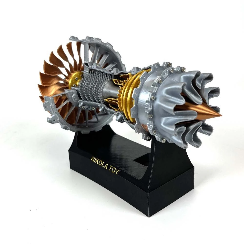 NikolaToy TR900 21cm Small Size Turbofan Engine Model High-Precision Craftsmanship Decorative Ornaments Science Discovery Toys — view 5