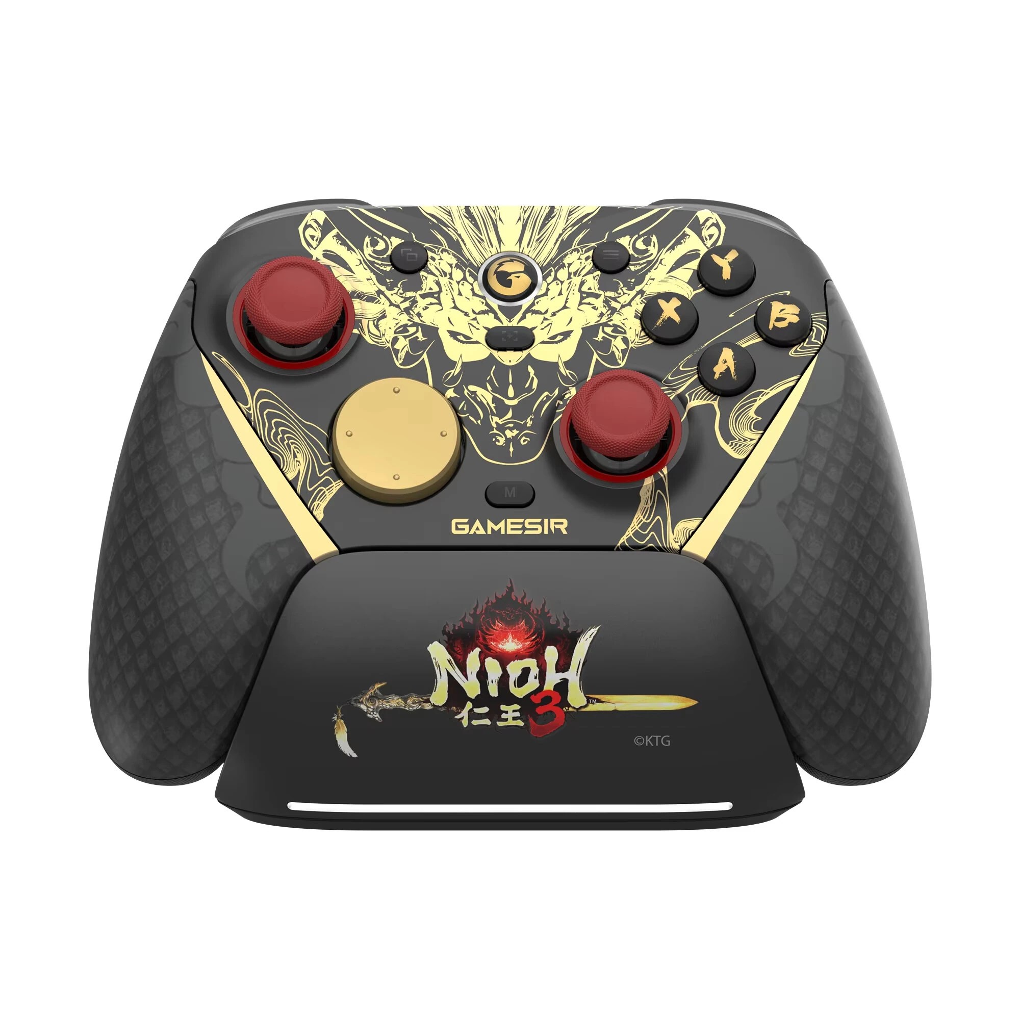 [Nioh 3 Edition] GameSir G7 Pro 8K PC Wireless Esports Controller with TMR Sticks and Dual-mode Trigger Stops 8KHz Polling Rate 6-Axis Gyro 1200mAh Dual Mode Gamepad with Charging Station — view 8