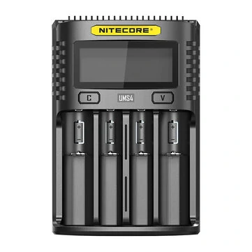 NITECORE UMS4 USB Battery Charger LCD Screen Smart Charging For 26650 18650 21700 UMS2 16340 18350 — NITECORE