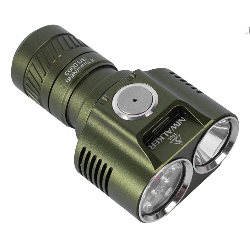 NIWALKER ETmini NE6 Dual Head 3200LM EDC Flashlight With 18350 Battery Type-C USB Rechargeable Multipurpose Mini LED Torch Outdoor Camping Light — view 3