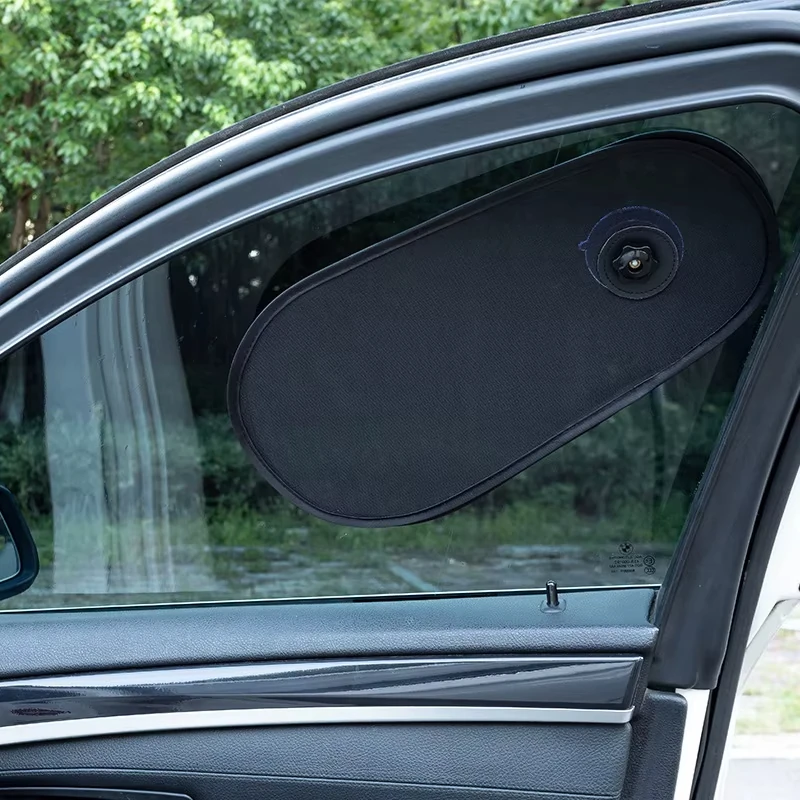 No Block View Car Side Window Sunshade Adjustable Foldable Heat Insulation Anti-glare Side Window Shade — view 4