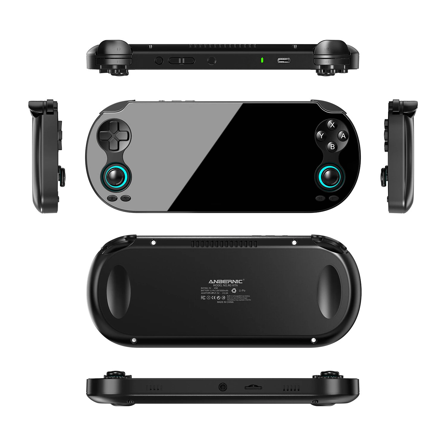 [No Card] ANBERNIC RGVITA Android 12 Handheld Game Console 5.46 Inch IPS T618 Octa Core Hall Joystick 5000mAh Support HD TV Output Retro Gaming Console — view 6