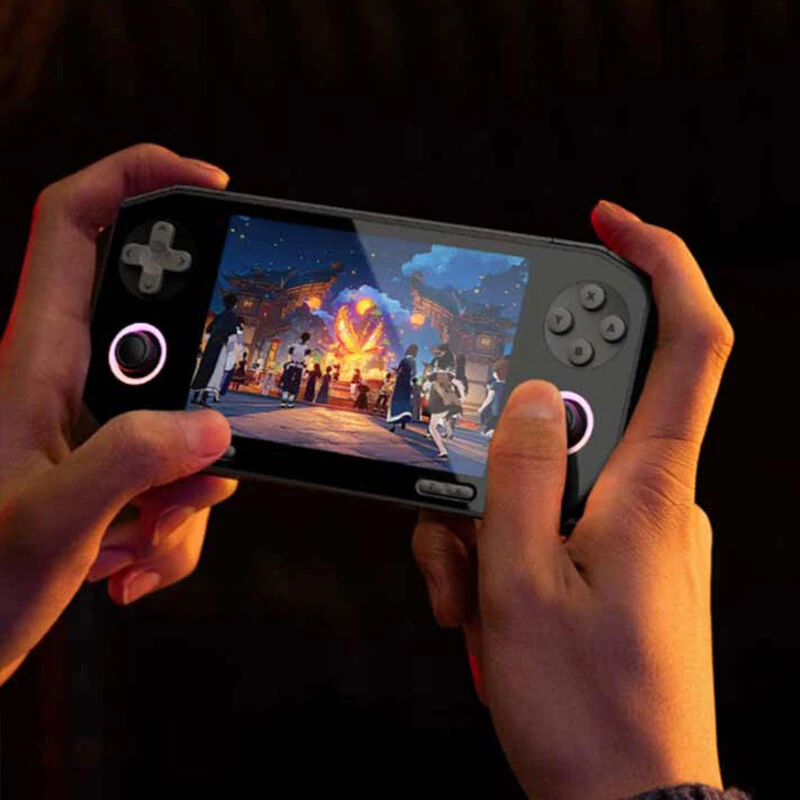 [No Card] GameMT EX8 Handheld Game Console Dual Systems 4.88-inch Screen 6GB RAM 128GB ROM Cloud Gaming 5000mAh Fan Cooling WiFi-6 bluetooth-compatible 5.2 Hall Joystick Gaming Console — view 5
