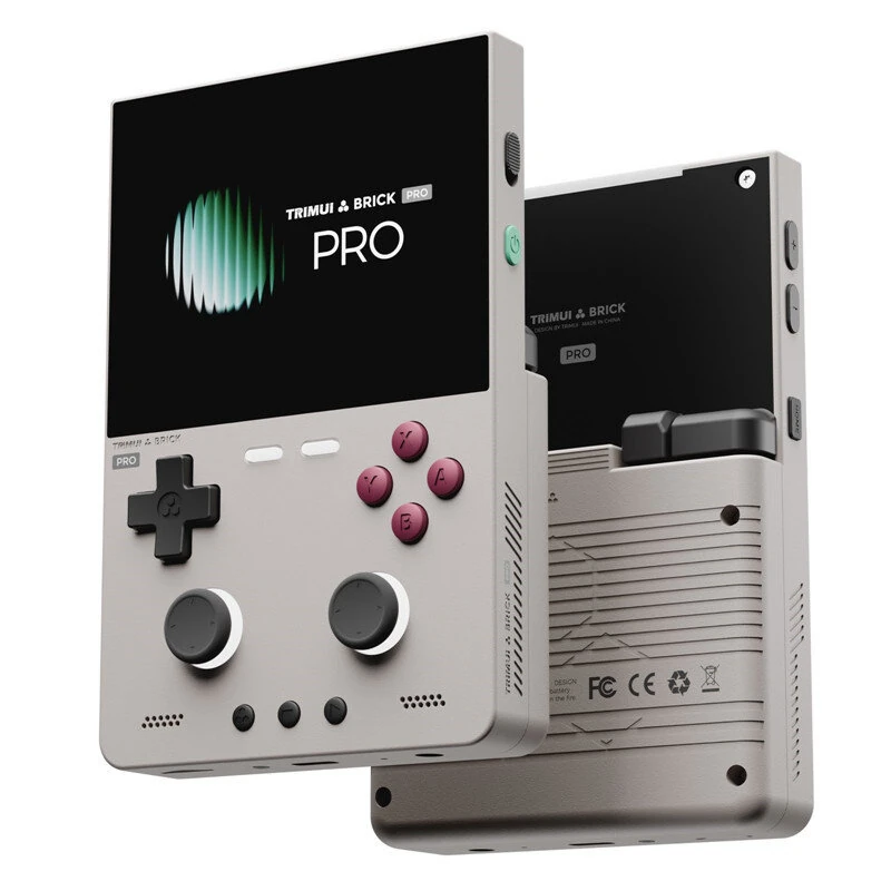 [No Card] TRIMUI Brick Pro Retro Handheld Game Console TG4040 3.95-inch IPS Screen 5000mAh Battery Dual Hall Joysticks CNC Metal Body Linux Open Source Emulator Portable Gaming Device — view 4