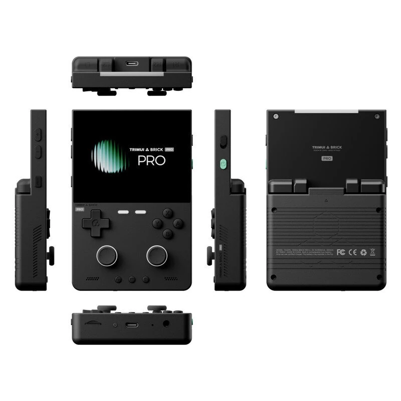 [No Card] TRIMUI Brick Pro Retro Handheld Game Console TG4040 3.95-inch IPS Screen 5000mAh Battery Dual Hall Joysticks CNC Metal Body Linux Open Source Emulator Portable Gaming Device — view 6