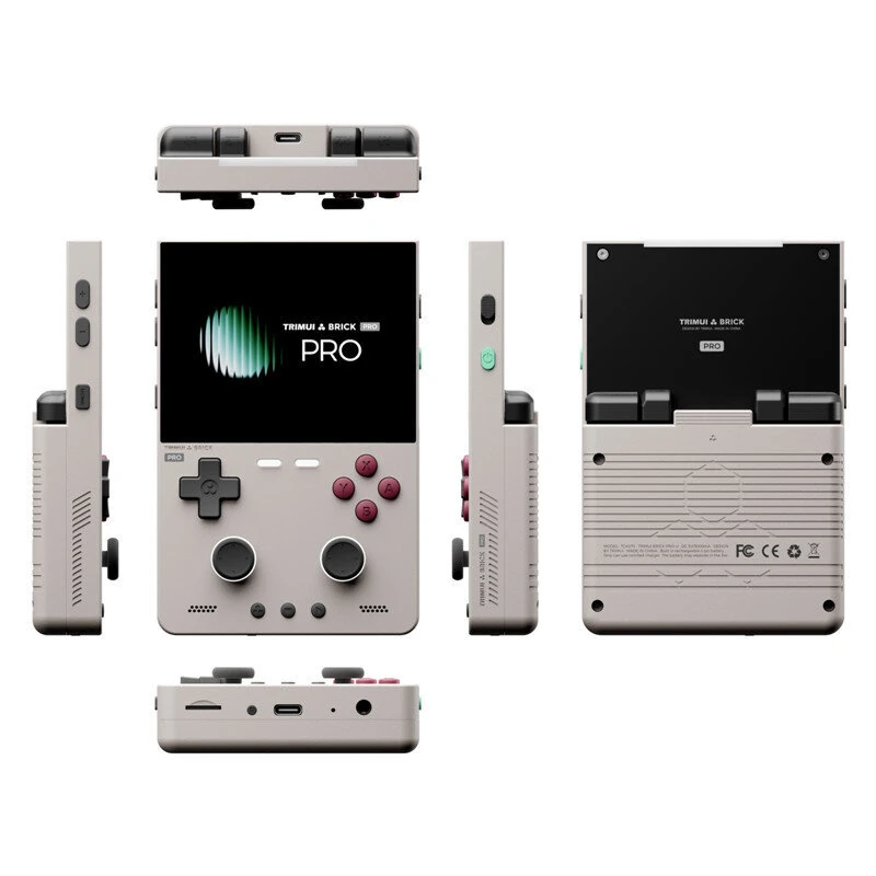 [No Card] TRIMUI Brick Pro Retro Handheld Game Console TG4040 3.95-inch IPS Screen 5000mAh Battery Dual Hall Joysticks CNC Metal Body Linux Open Source Emulator Portable Gaming Device — view 7
