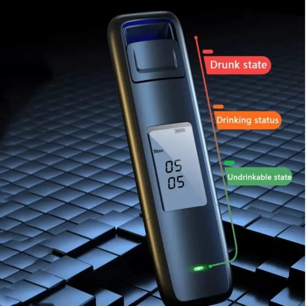 Non-Contact Alcohol Tester with Digital Display USB Rechargeable Portable Alcohol Tester Analyzer High Precision Alcohol Tester — view 3