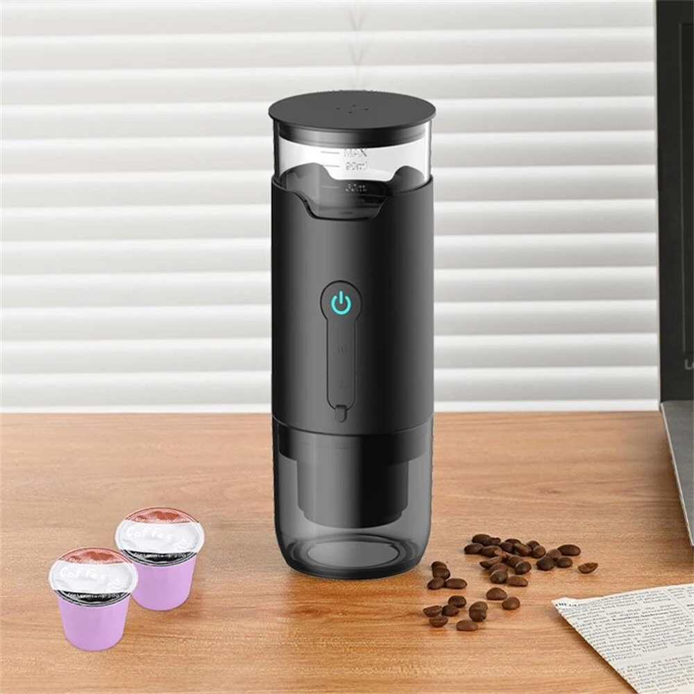 Novulife Portable Coffee Machine 7500mAh Battery for 300 Cups Compatible with K-Cups & Ground Coffee Fast Heating for Car Travel Camping Use — view 3