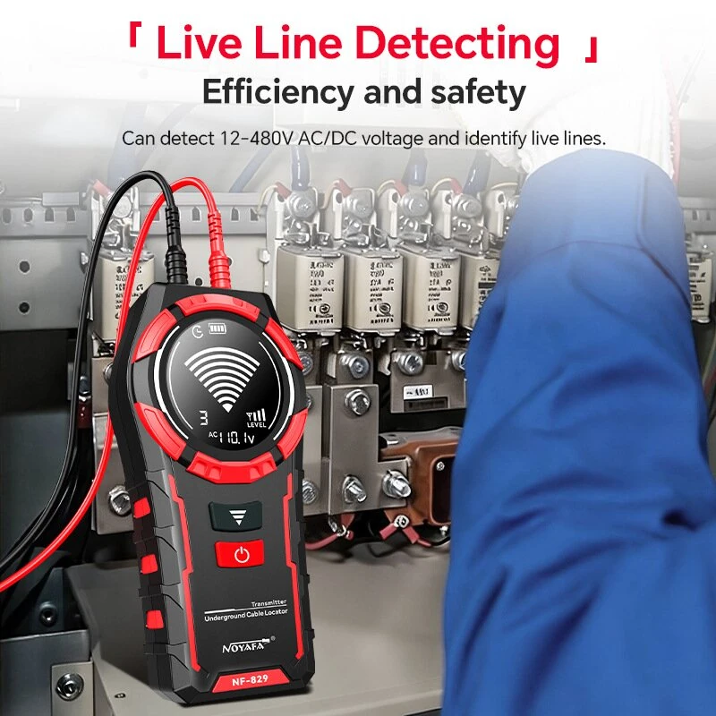 NOYAFA NF-829 Wire Tracker Cable Finder Underground Wire Locator 400V 2M Line-finding Cable Tracker Wall Line Finder Breakpoint & Short Circuit Tester — view 4