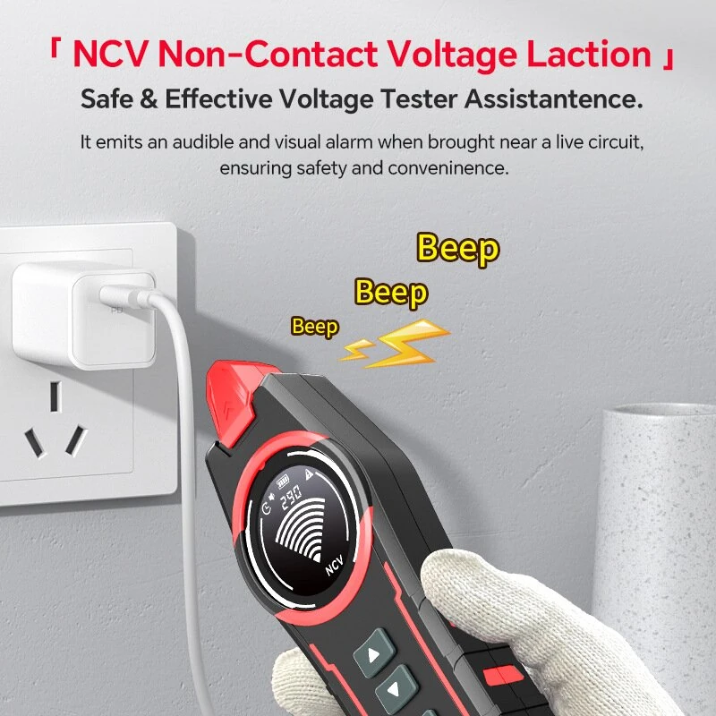NOYAFA NF-829 Wire Tracker Cable Finder Underground Wire Locator 400V 2M Line-finding Cable Tracker Wall Line Finder Breakpoint & Short Circuit Tester — view 5