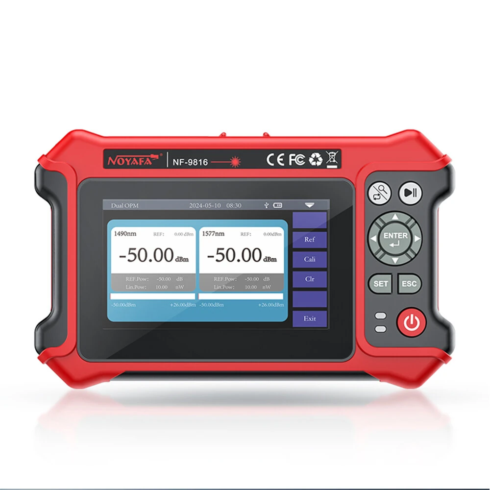 NOYAFA NF-9816 OTDR Fiber Fault Locator 1310/1550 nm Dual Wavelength 28dB/26dB with Visual Fault Locator RJ45 Cable Tracking — NOYAFA