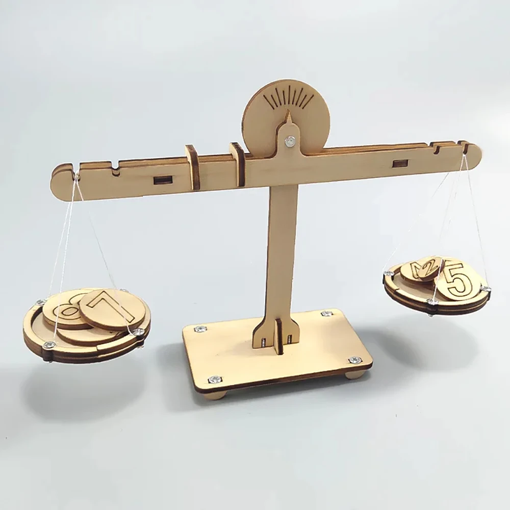 Number Balance Scale Model STEM Technology Scientific Toys Experiment Tool Kit Teaching Aids for Kids Educational Learning — view 2