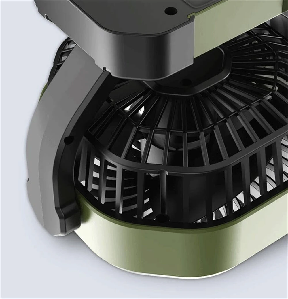 OATSBASF 5V 12V 24V Dual Head Car Fan 2 Speed Adjustment 360° Rotatable Low Noise USB Lighter Universal Vehicle Cooling Fan — view 7