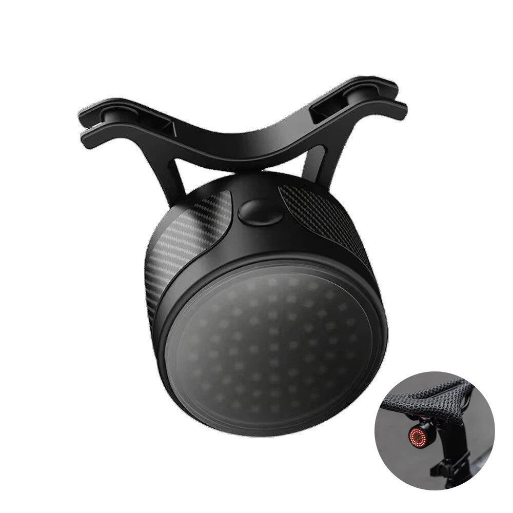 OFFBONDAGE ATS-Q6 Smart Auto Brake Sensing Bicycle Taillight 13 Light Modes Type-C Rechargeable Waterproof Bike Rear Light for MTB Road Night Riding Safety