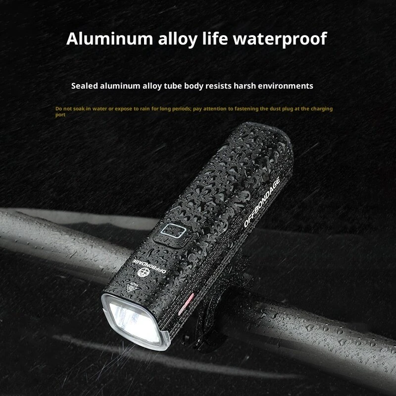 OFFBONDAGE HR3-1000 Bike Headlight 1000LM Lightweight Waterproof USB Charging Bicycle Front Light for Outdoor Night Riding Safety — view 4