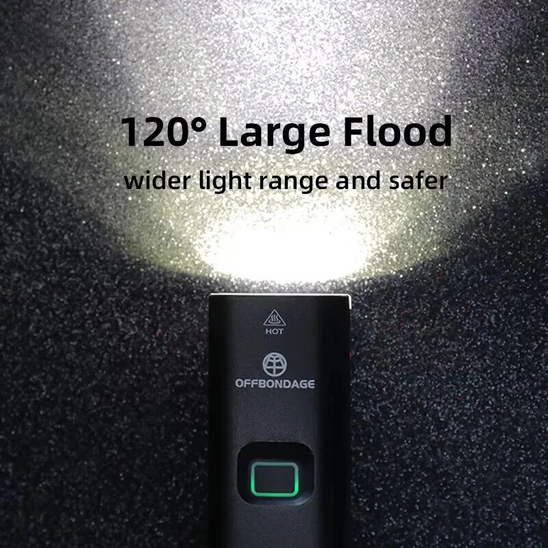 OFFBONDAGE HR3-1000 Bike Headlight 1000LM Lightweight Waterproof USB Charging Bicycle Front Light for Outdoor Night Riding Safety — view 6