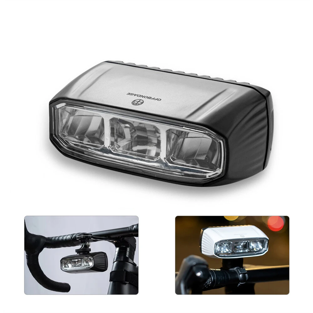 OFFBONDAGE Wireless Remote Control Bicycle Headlight 200 Meter Long Throw Portable Aluminum Alloy Waterproof Type-C Charging Bike Front Light for Outdoor MTB Night Riding Safety — view 2