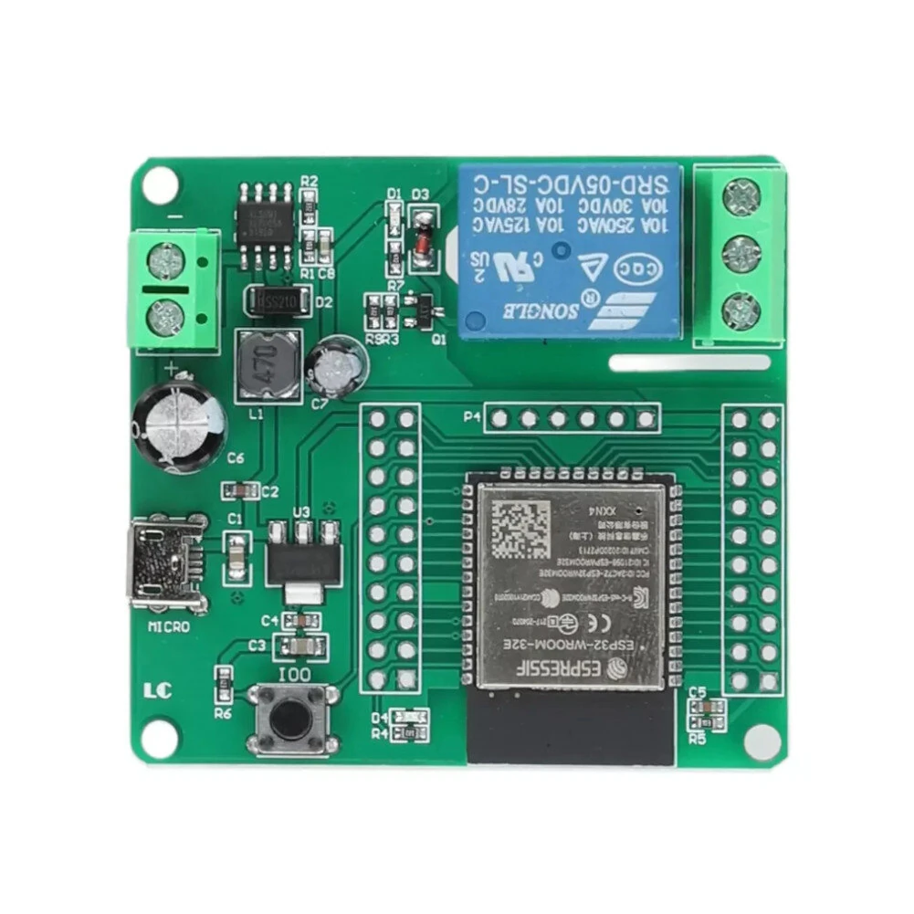 One Channel Relay ESP32-WROOM Development Board Single Relay Module DC 7-60V Power Supply for Home Appliance Accessories — image 1