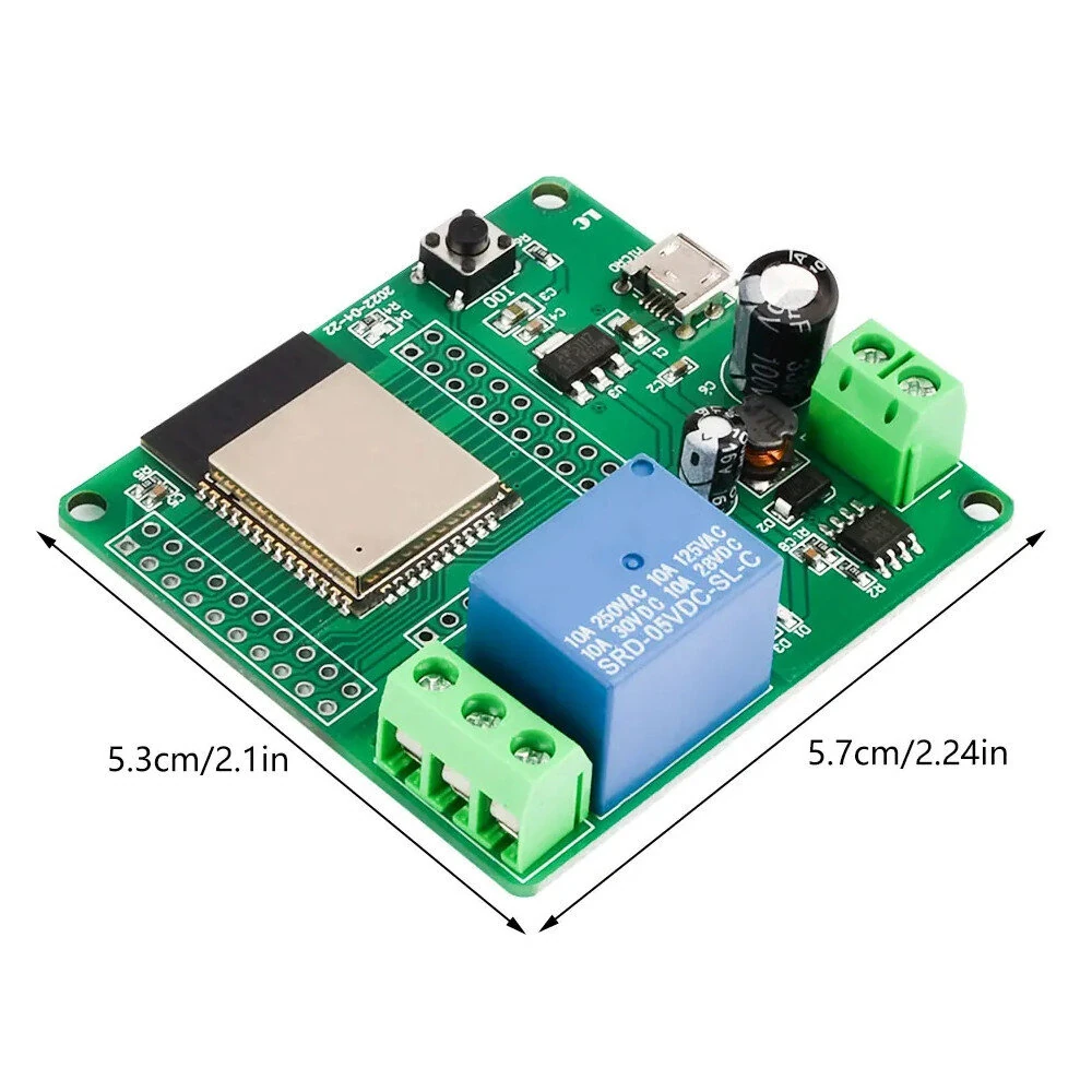 One Channel Relay ESP32-WROOM Development Board Single Relay Module DC 7-60V Power Supply for Home Appliance Accessories — view 4