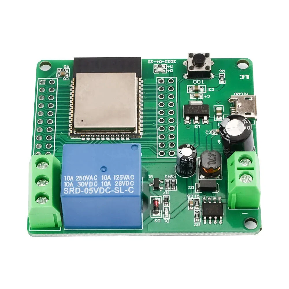 One Channel Relay ESP32-WROOM Development Board Single Relay Module DC 7-60V Power Supply for Home Appliance Accessories — view 7