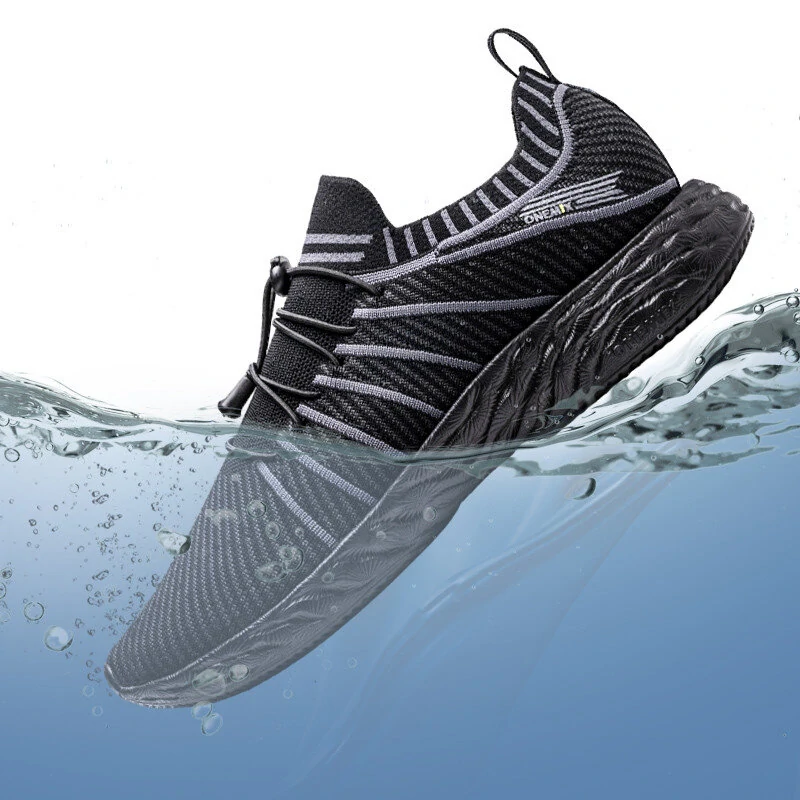 ONEMIX Water Resistance Sneakers All Direction Strong Waterproof Tech Anti-fouling Quick Cleaning Breathable Lightweight Sports Shoes for Outdoor Climbing Hiking Cycling — ONEMIX