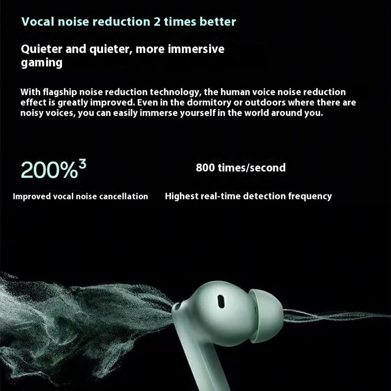 OnePlus Buds 4 TWS ANC Earbuds Wireless bluetooth 5.4 Earphone 55dB Depth Noise Cancelling 3-Mic AI Call Noise Reduction Hi-Res Dual Drivers Dual DAC 45H Playback Low Delay In-ear Sports Headphones — view 5