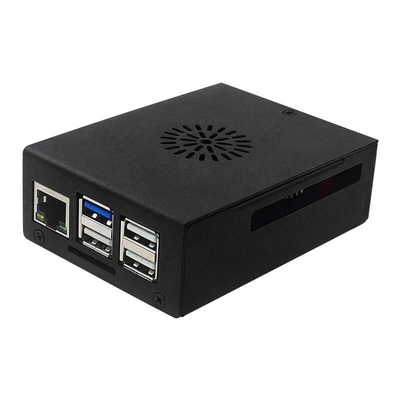 Orange Pi 3B Case Metal Shell with Fan Optional Antenna Aluminum Heatink Active Passive Heat Dissipation No Development Board — view 2