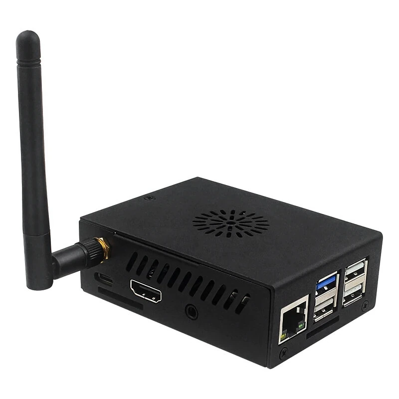 Orange Pi 3B Case Metal Shell with Fan Optional Antenna Aluminum Heatink Active Passive Heat Dissipation No Development Board — view 4
