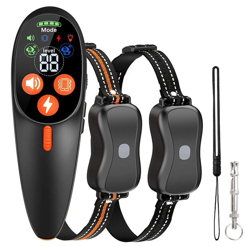 ORCLEAB BC901 Remote Dog Training Collar 3300FT Long Range IP67 Waterproof Receiver 3 Modes Beep Vibration Shock Dual Channel Type-C Fast Charging Safety Light — view 7