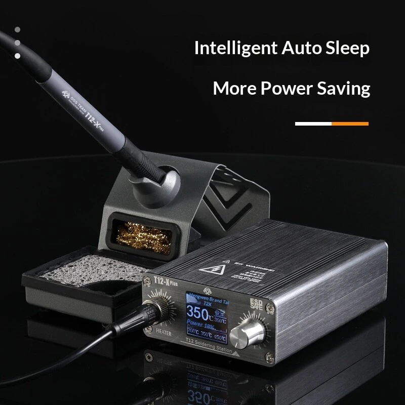 OSSTEAM T12-XPlus Phone Repair Soldering Station 75W Adjustable Temperature 80°C-480°C Intelligent PID Control LCD Display Repair Tool — view 4