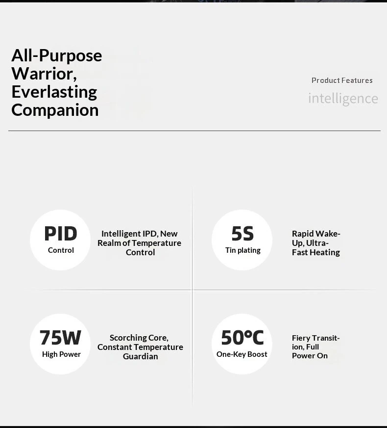 OSSTEAM T12-XPlus Phone Repair Soldering Station 75W Adjustable Temperature 80°C-480°C Intelligent PID Control LCD Display Repair Tool — view 7
