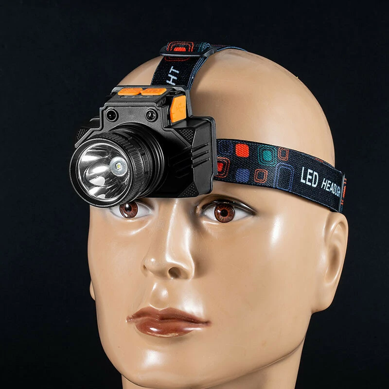 Outdoor Lighting Gesture Sensing Headlamp Rechargeable High Brightness Long Battery Life Outdoor Sports Night Fishing Essential Tool Lamp — view 3