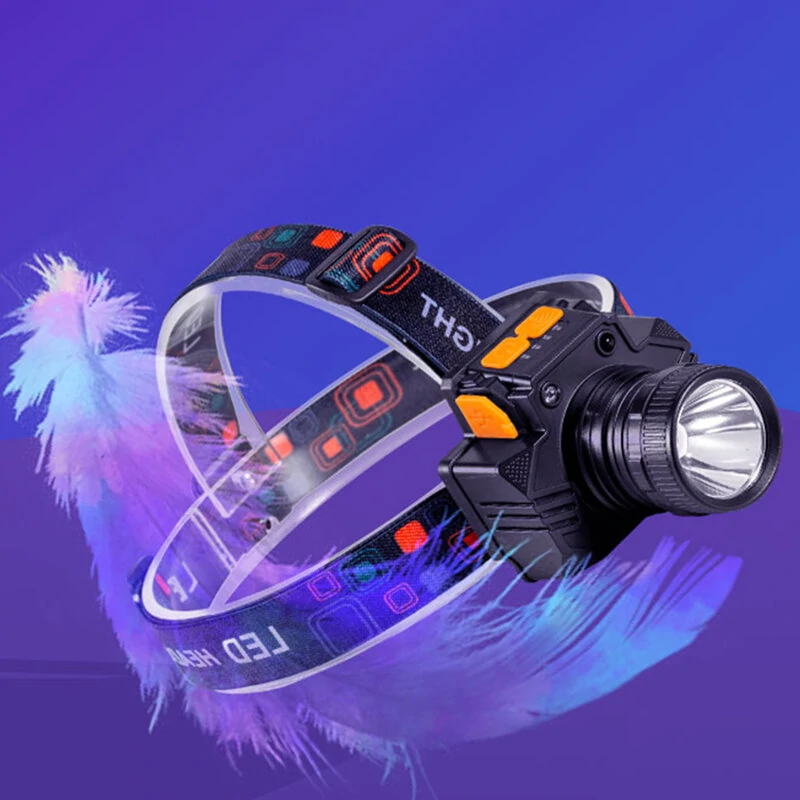 Outdoor Lighting Gesture Sensing Headlamp Rechargeable High Brightness Long Battery Life Outdoor Sports Night Fishing Essential Tool Lamp — view 5