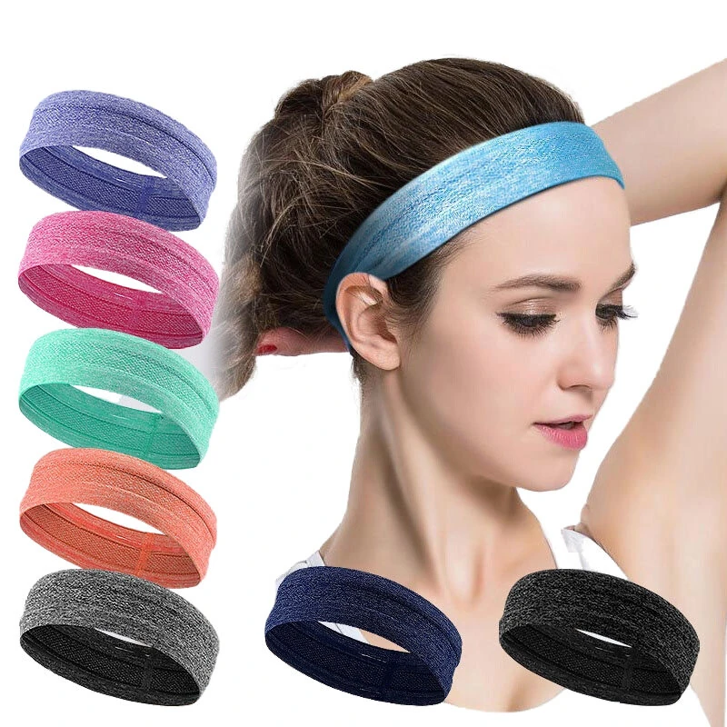 Outdoor Sports Headband Portable Fitness Hair Bands Man Woman Hair Wrap Brace Elastic Cycling Yoga Running Exercising Sweatband