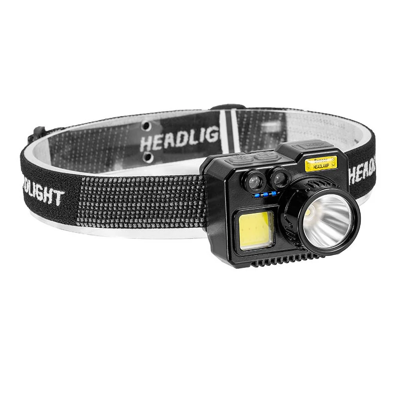 Outdoor Super Bright Multi-function Fishing Intelligent Sensing Headlamp  Rechargeable Long Battery Life Work Light  Inspection Light — view 2