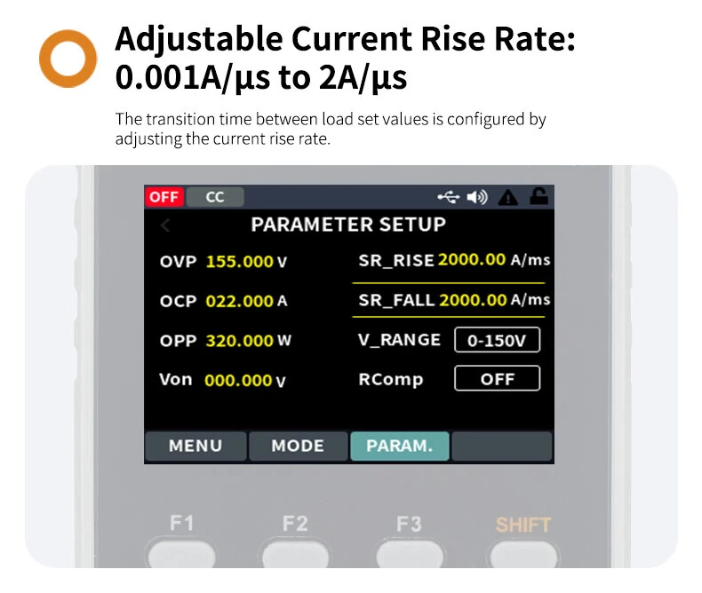 OWON OEL1500 OEL3000 Series Programmable DC Electronic Load 5kHz Dynamic Testing Ripple Test Battery Capacity Testing RS232 USB SCPI Protocol  0-30A 0-150V 150W 300W (Optional) — view 6