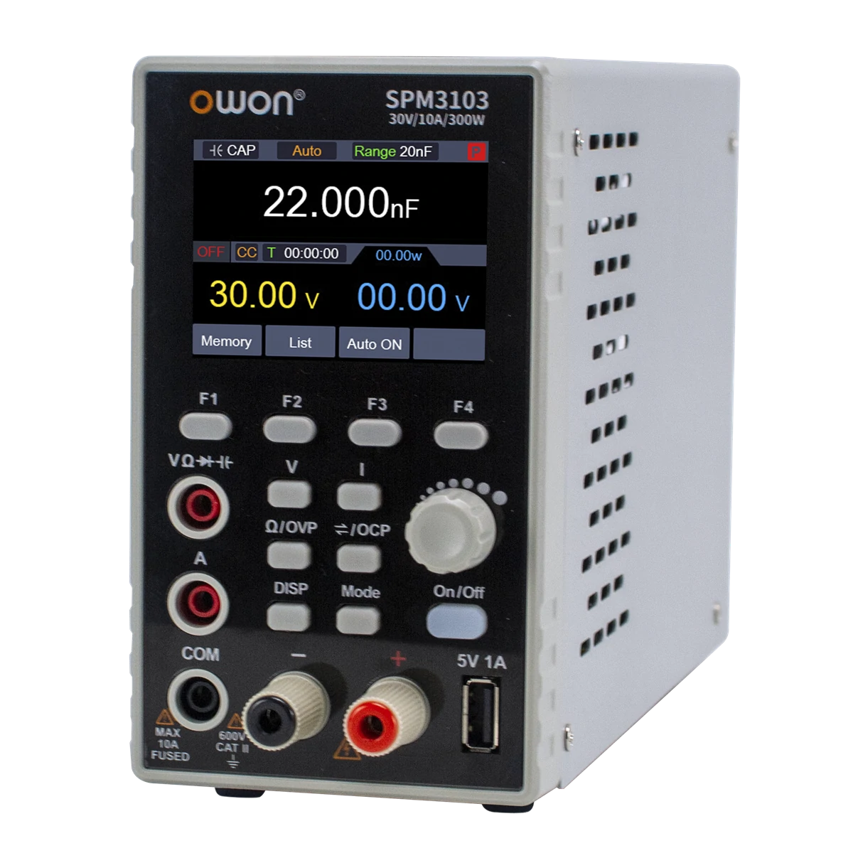 OWON SPM Programmable DC Power Supply SPM6103 SPM6053 SPM6103 SPM3103 150W/300W 60V/10A 60V/5A 2.8" LCD 10mV/1mA Resolution Digital Voltage Regulator Switch SPE3103 110V/220V — OWON