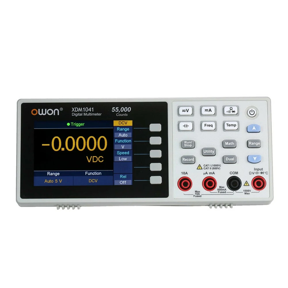 Owon XDM1041 USB Digital Multimeter 55000 Counts High Accuracy Universal Desktop Multimeters Meter with 3.7-inch TFT LCD Screen — OWON