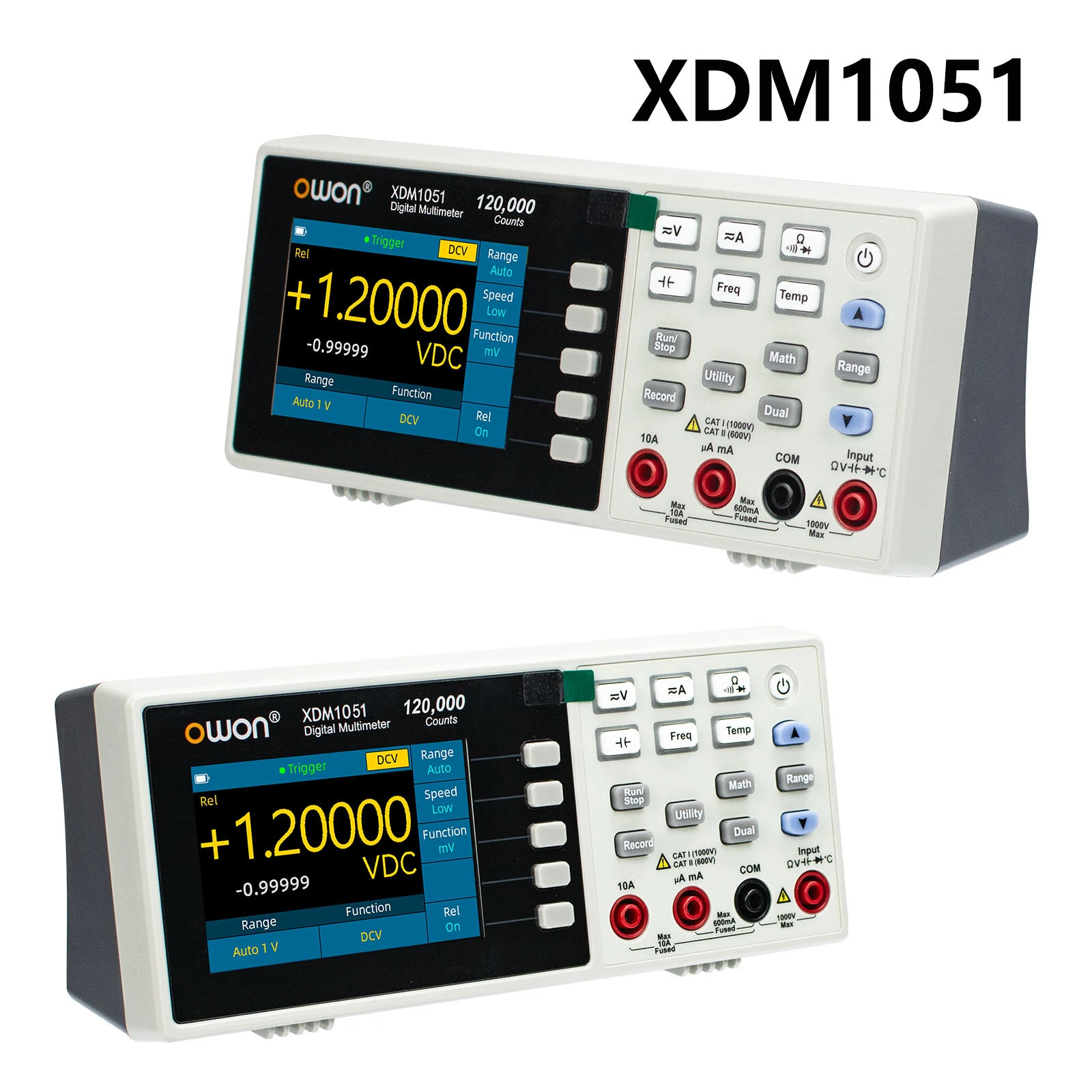 OWON XDM1051 XDM1251 Portable Benchtop Digital Multimeter 5 1/2-Digit 120000 Counts High Precision DMM True RMS Data Logger — view 4