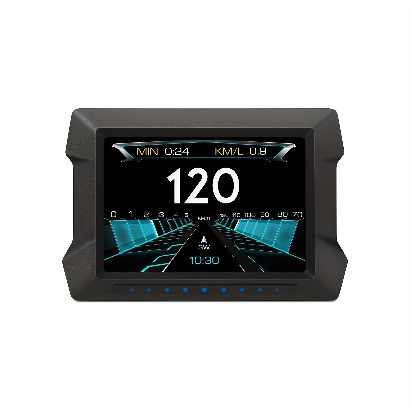 P22 HUD Smart Head-Up Display 3.5 inches OBD LCD Instrument Panel All-in-one Inclinometer Car Fault Code Clearing and Detection Instrument — image 1