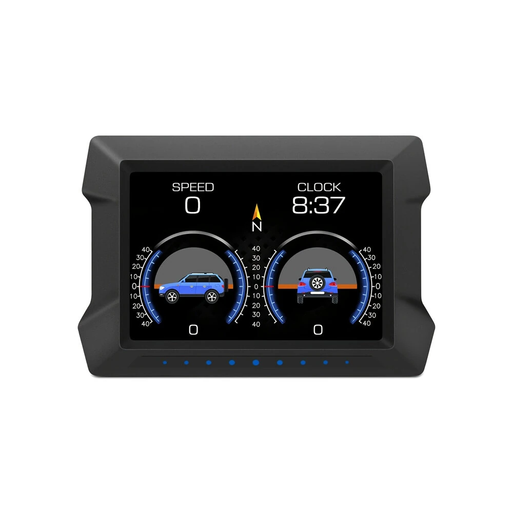 P22 HUD Smart Head-Up Display 3.5 inches OBD LCD Instrument Panel All-in-one Inclinometer Car Fault Code Clearing and Detection Instrument — view 5
